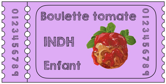 5. Boulette sauce tomate enfants 12 €
