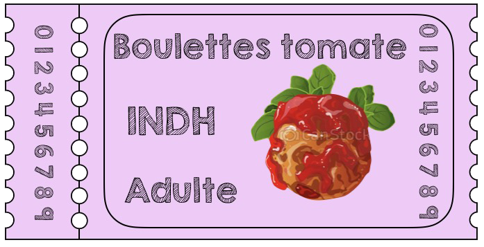 4. Boulettes sauce tomate adultes 15 €