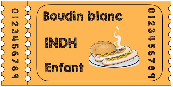 8. Boudin blanc compote enfants 13 €